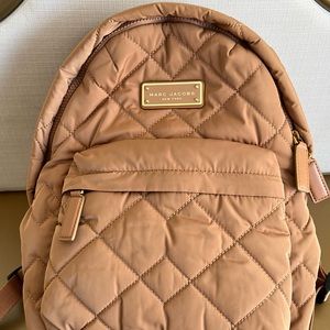 Marc Jacobs Quilted Backpack in Khaki